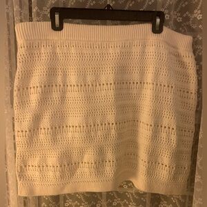 GAP Cream Knit Mini Skirt